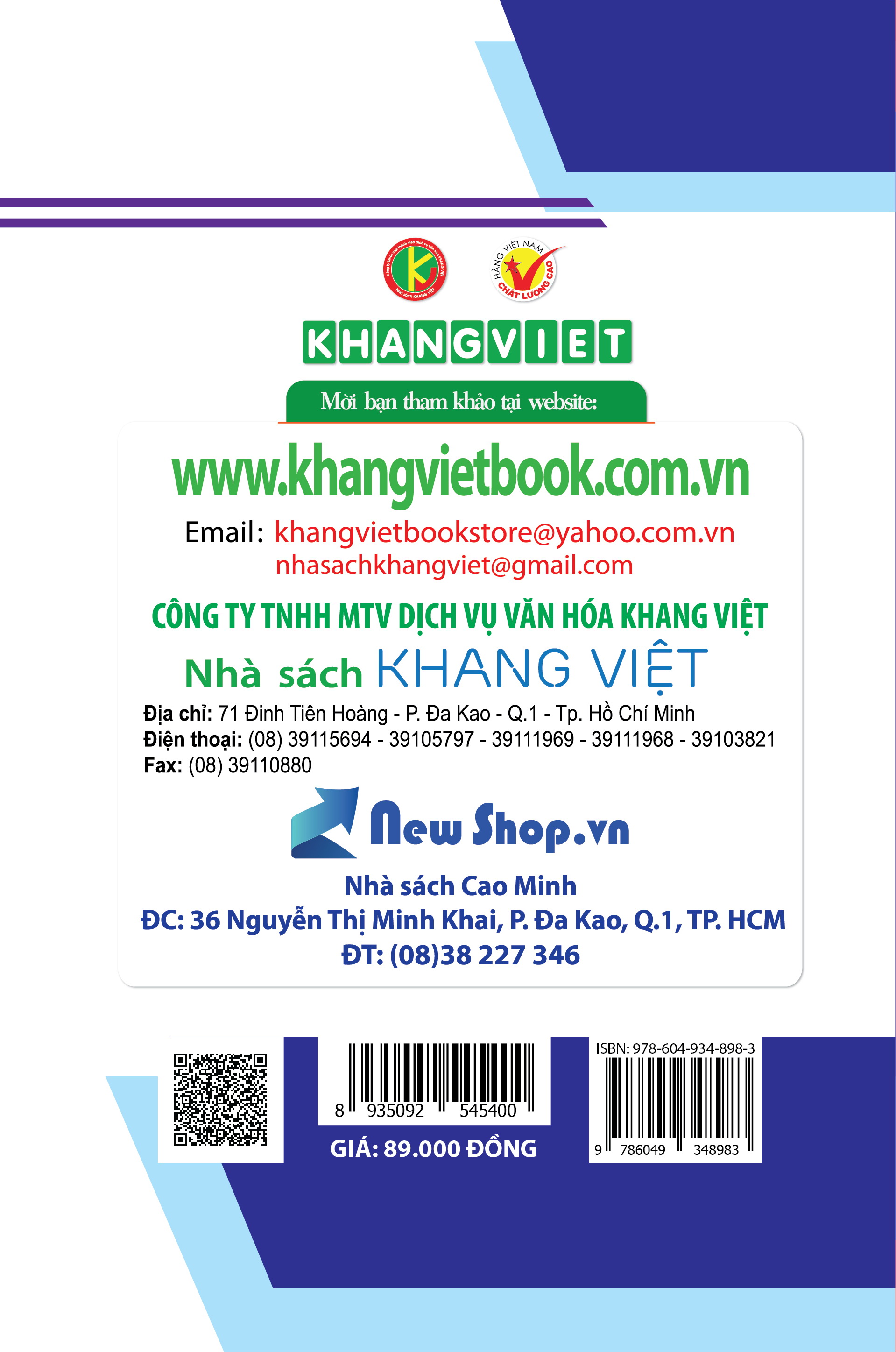 Bìa sau Phân Loại Và Phương Pháp Giải Hình Học 10